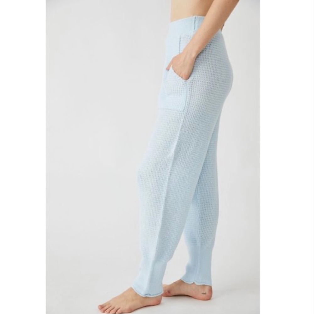 Free People! Blue C.O.Z.Y Pants NWT! - Picture 6 of 7